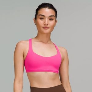 Lululemon Free to Be Bra, bright pink, size 6